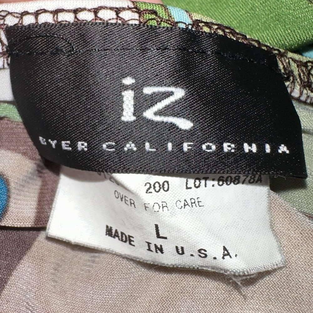 Vtg Y2K Abstract Stretch Halter Top & Mini Skirt Set - Picture 10 of 13